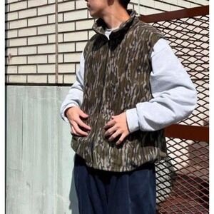World Famous Sports Skyline Realtree Vest Mens XL Full Zip Outdoors Made in USA